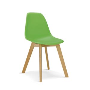 Wooden legs and plastic seat BF102